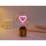 i-TOTAL ΛΑΜΠΑ BULB-SHAPED HEART 12cm XL2877