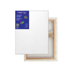 Metron Καμβάς σε Τελάρο Λευκός Ορθογώνιος 40x60εκ. 721.40-60