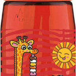 Laken Παιδικό Παγούρι Πλαστικό με Καλαμάκι Non Spill Κόκκινο 450ml OBYCH