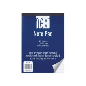 Next μπλοκ ριγέ 17x25εκ. 80φυλ. No1113