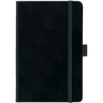 Castelli Σημειωματάριο Σπιράλ Ivory Ριγέ με Λάστιχο 19x25cm Arizona Μαύρο Q49AO.388