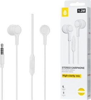 Moveteck C5146 In-ear Handsfree με Βύσμα 3.5mm Λευκό 2301141