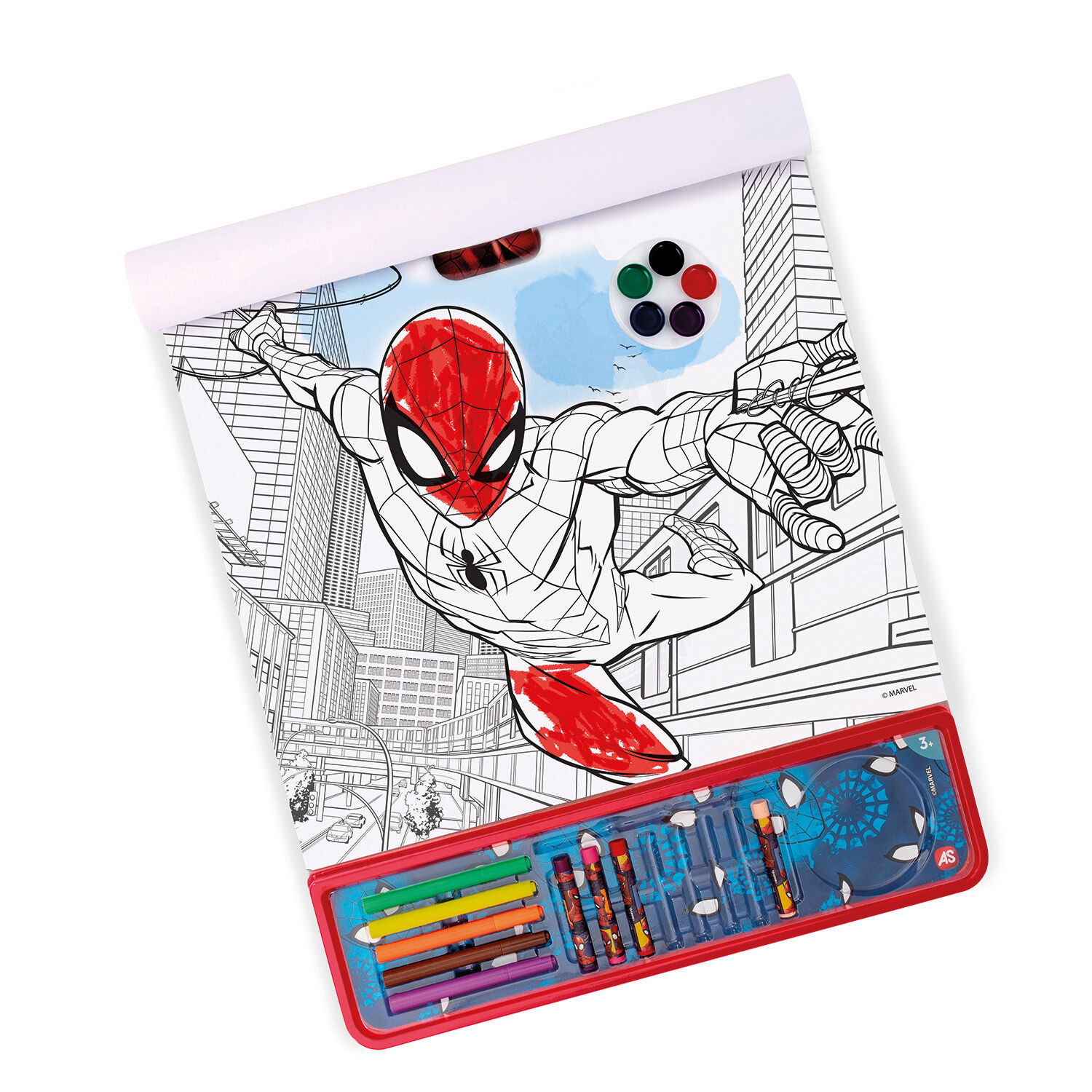 AS Giga Block Σετ Ζωγραφικής Marvel Spiderman 5 Σε 1 Για 3+ Χρονών 1023-62762 - Image 2