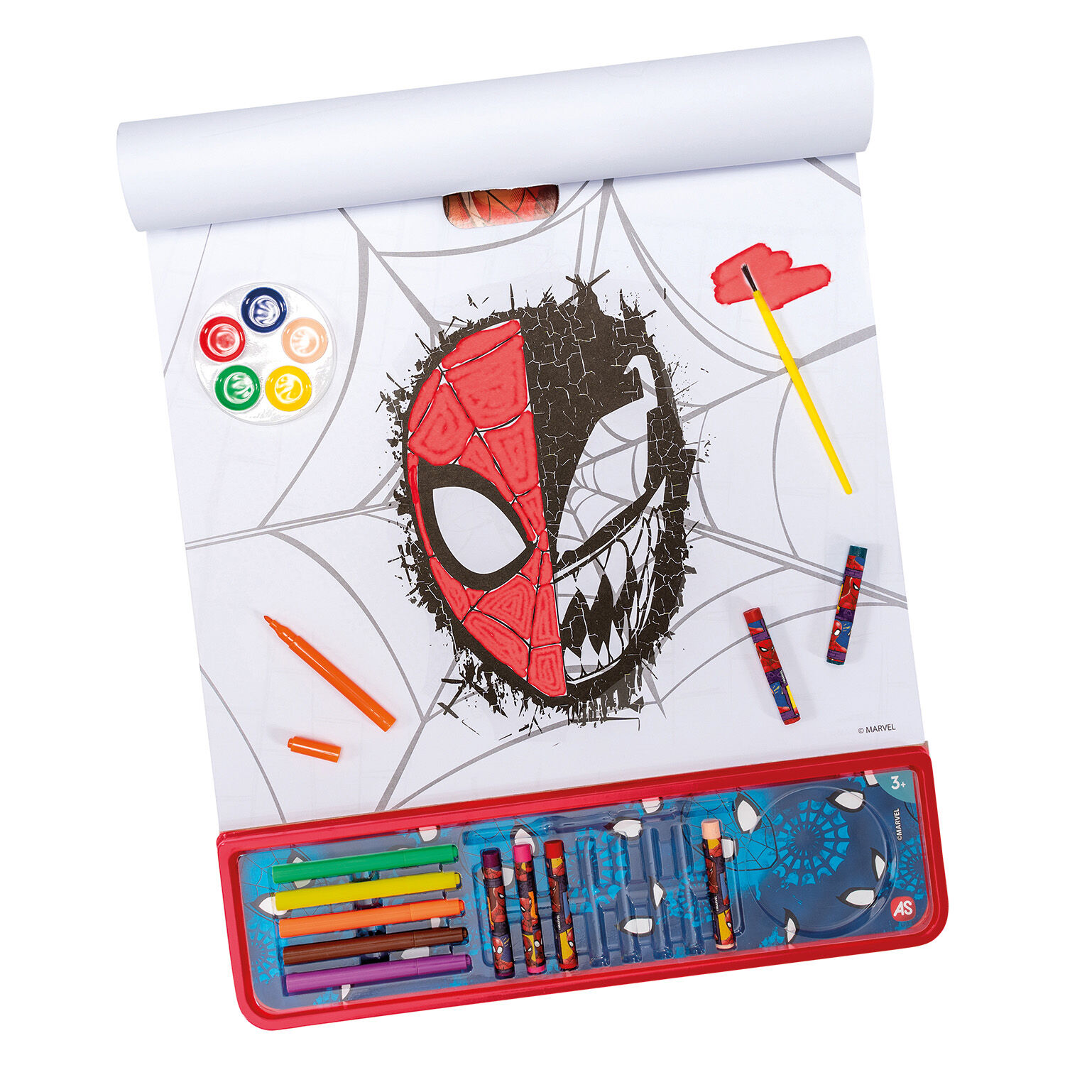 AS Giga Block Σετ Ζωγραφικής Marvel Spiderman 5 Σε 1 Για 3+ Χρονών 1023-62762 - Image 4