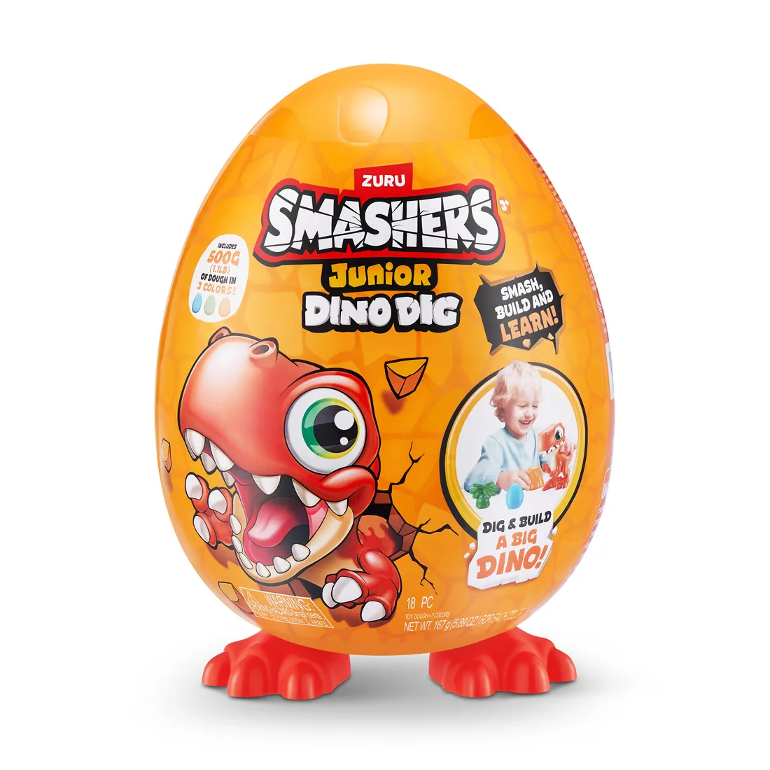 ZURU ΠΑΙΧΝΙΔΙ ΜΙΝΙΑΤΟΥΡΑ SMASHERS JUNIOR S1 -DINO DIG ΜΙΚΡΟ ΑΥΓΟ T-ZUR-74116 - Image 3