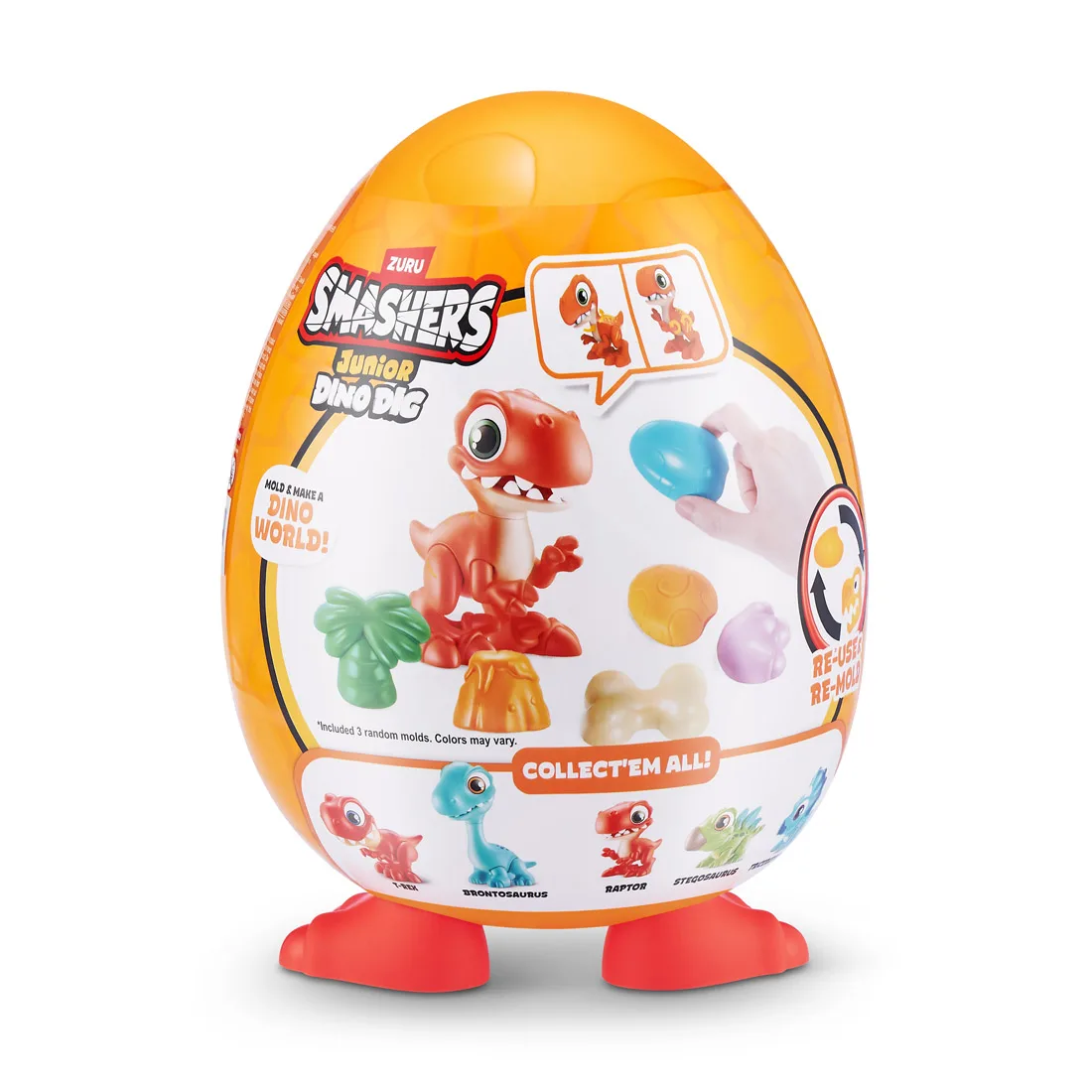 ZURU ΠΑΙΧΝΙΔΙ ΜΙΝΙΑΤΟΥΡΑ SMASHERS JUNIOR S1 -DINO DIG ΜΙΚΡΟ ΑΥΓΟ T-ZUR-74116 - Image 4