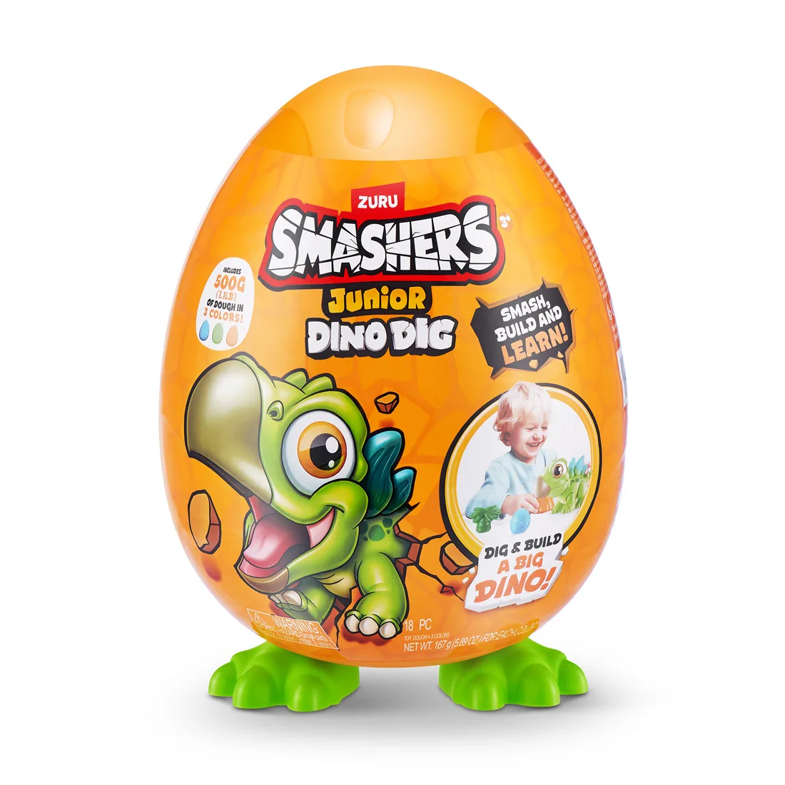 ZURU ΠΑΙΧΝΙΔΙ ΜΙΝΙΑΤΟΥΡΑ SMASHERS JUNIOR S1 -DINO DIG ΜΙΚΡΟ ΑΥΓΟ T-ZUR-74116 - Image 5