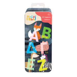 HappiHobbi Magnet Tin Γράμματα Εκπαιδευτικοί Χάρτινοι Μαγνήτες Για 3+ Χρονών 1029-64070