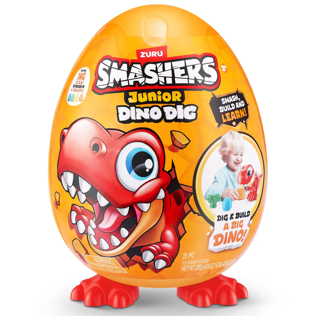 ZURU ΠΑΙΧΝΙΔΙ ΜΙΝΙΑΤΟΥΡΑ SMASHERS JUNIOR S1 -DINO DIG ΜΕΓΑΛΟ ΑΥΓΟ T-ZUR-74115