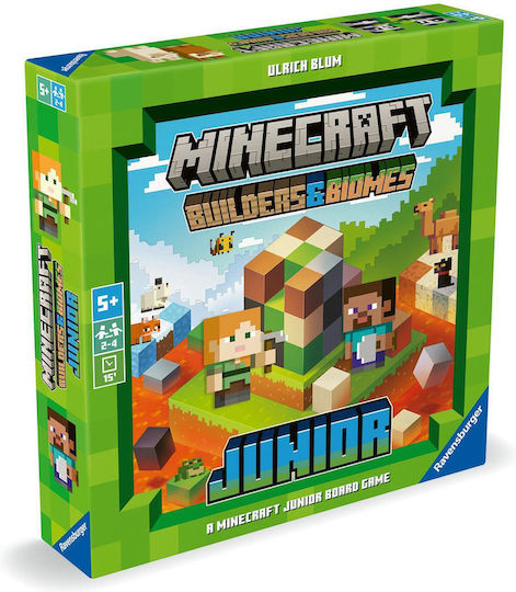 Επιτραπέζιο Παιχνίδι Minecraft Builders & Biomes Junior για 2-4 Παίκτες 5+ Ετών Ravensburger 24750