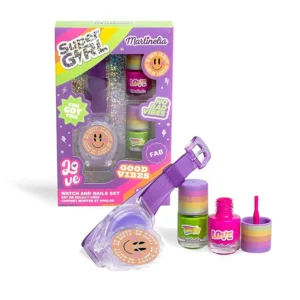 MARTINELIA SUPER GIRL Σετ με 2 Βερνίκια Νυχιών & Ρολόι με Lip Gloss 44056