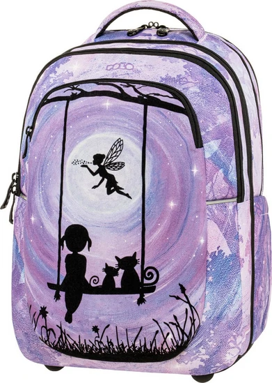 Polo Kinetic Fairytale Σχολική Τσάντα Πλάτης Δημοτικού Λιλά 901072-8429 - Image 4