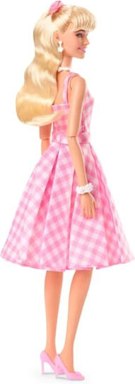 Mattel Barbie The Movie Margot Robbie in Pink Gingham Dress Συλλεκτική Κούκλα HPJ96 - Image 2