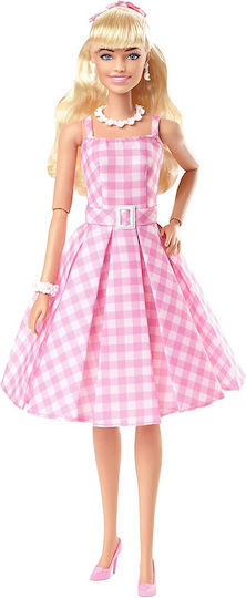 Mattel Barbie The Movie Margot Robbie in Pink Gingham Dress Συλλεκτική Κούκλα HPJ96 - Image 7