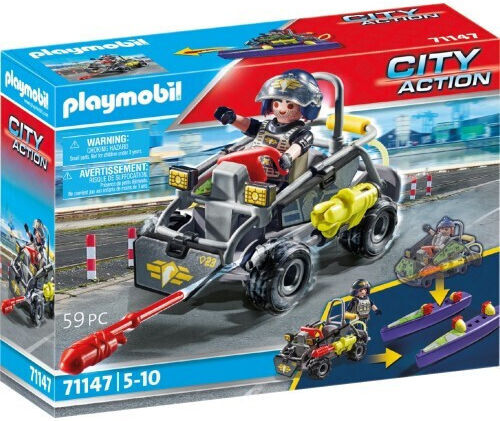 Playmobil City Action Αμφίβιο Όχημα Ειδικών Δυνάμεων για 5-10 ετών 71147