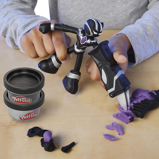 Hasbro Play-Doh Πλαστελίνη - Παιχνίδι Black Panther για 3+ Ετών Black Panther - Cutting Claws G0055 - Image 3