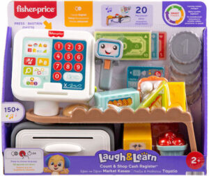 Fisher Price Βρεφικό Παιχνίδι Παίζω & Μαθαίνω Εκπαιδευτική Ταμειακή Μηχανή με Ήχους για 24+ Μηνών JGW99