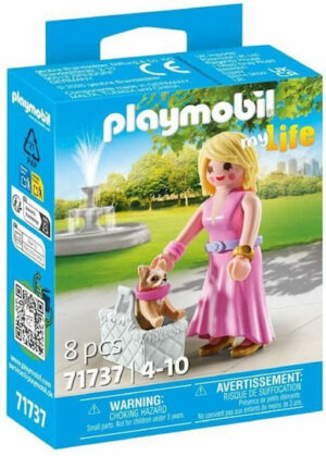 Playmobil MyLife Γυναίκα με Τσιουάουα & Καλάθι για 4-10 ετών 71737