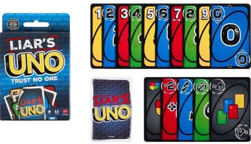 Mattel Επιτραπέζιο Παιχνίδι Uno Liars για 2-6 Παίκτες 7+ Ετών JLH43