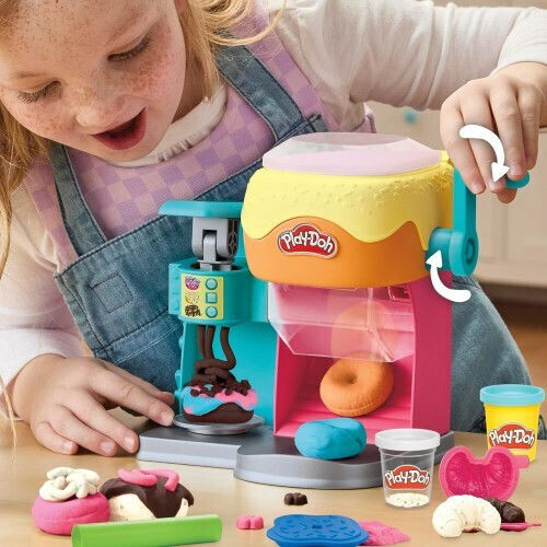 Hasbro Play-Doh Πλαστελίνη - Παιχνίδι Donut Drop Shop για 3+ Ετών, 5τμχ G2308 - Image 2