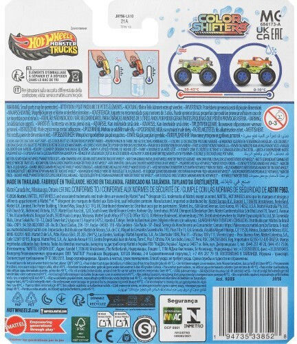 Mattel Hot Wheels Monster Trucks Οχήματα Χρωμοκεραυνοί JHY96 - Image 2