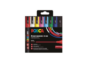 Posca PC-5M Μαρκαδόροι Standard Colors 2.5mm Σετ 8τμχ PC-5M 8P ST