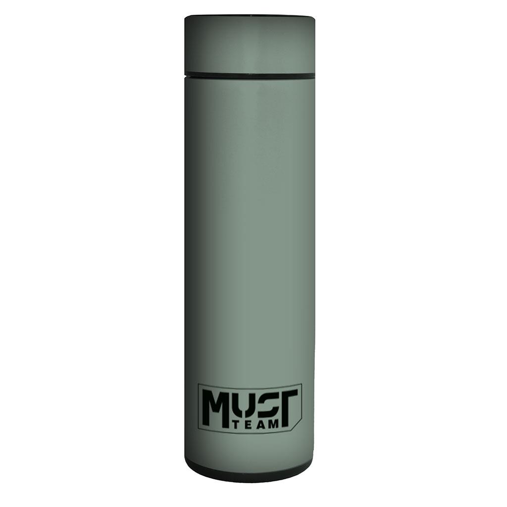 Θερμός Ανοξείδωτο Must Team Χακί 500 ml με LED ένδειξη θερμοκρασίας 587479