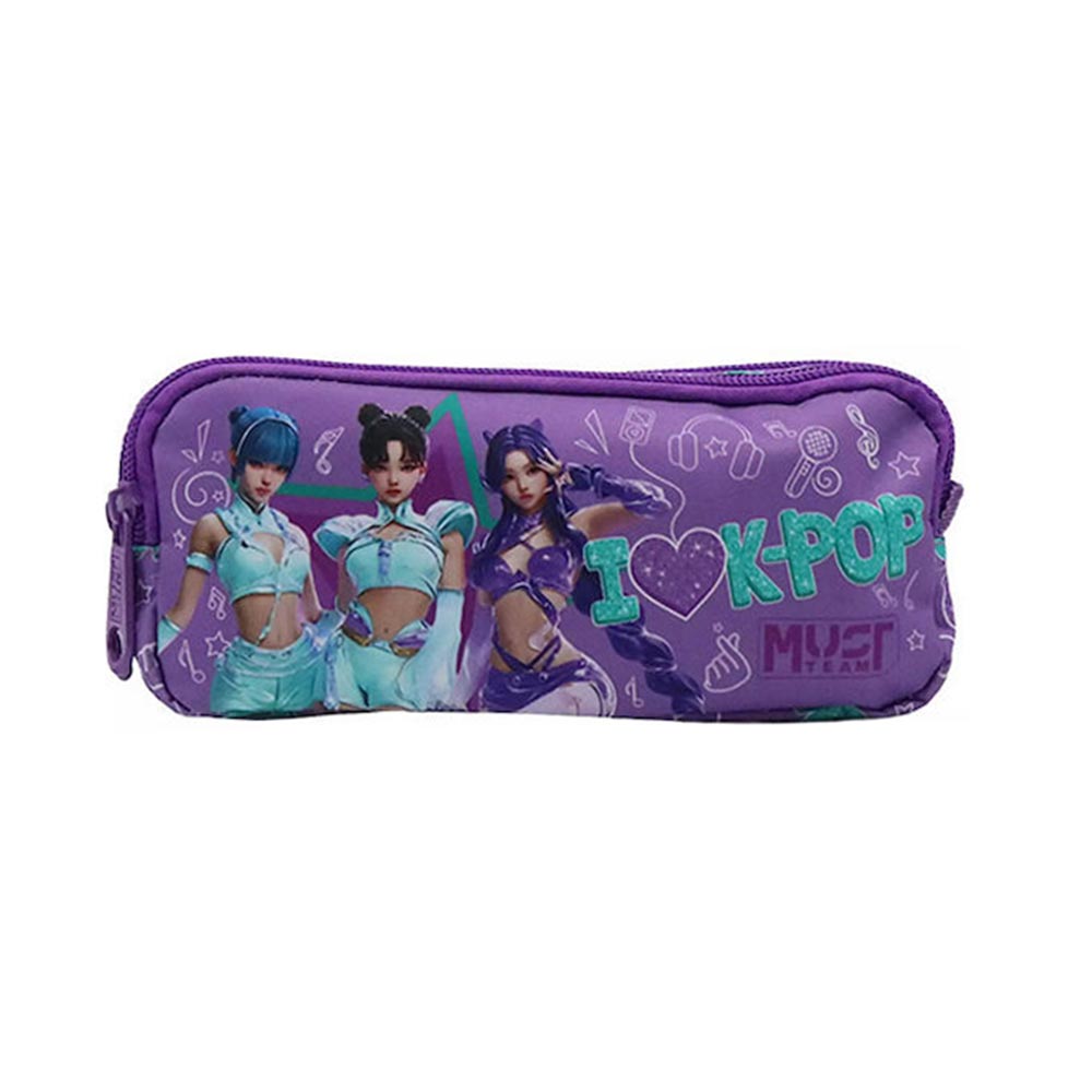 Must Team K-pop Κασετίνα Βαρελάκι Μωβ 587783