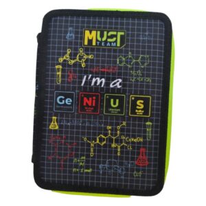 Σχολική Κασετίνα Διπλή Γεμάτη Must Team Compact I Am A Genius 587763
