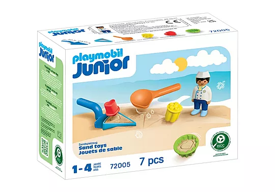 Playmobil Junior Παιχνίδια Στην Άμμο Με Τον Παγωτατζή για 1-4 ετών 72005