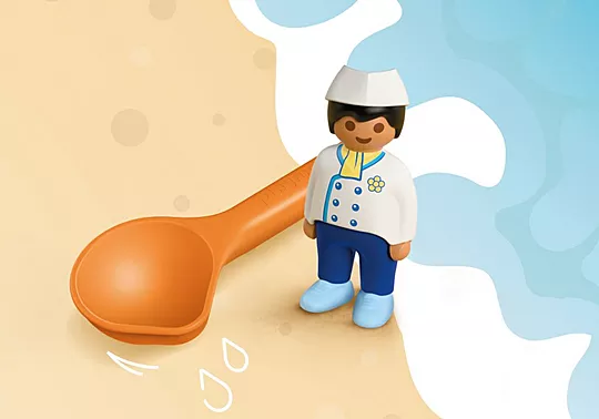 Playmobil Junior Παιχνίδια Στην Άμμο Με Τον Παγωτατζή για 1-4 ετών 72005 - Image 5