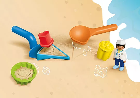 Playmobil Junior Παιχνίδια Στην Άμμο Με Τον Παγωτατζή για 1-4 ετών 72005 - Image 6