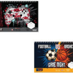 Must Team Μπλοκ Ζωγραφικής Gamer Sports 23x33 Εκ 40 Φύλλα Αυτοκόλλητα & Στένσιλ 2 Σχέδια 1 Τεμάχιο 587407