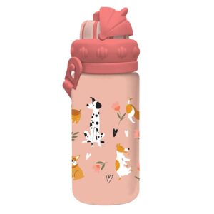 Must Team Παιδικό Παγούρι Πλαστικό με Καλαμάκι Dogs 430ml 587458D