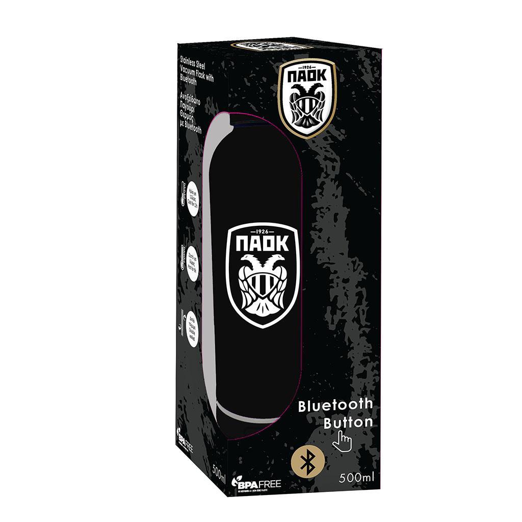 ΠΑΓΟΥΡΙ ΘΕΡΜΟΣ 500ML ΑΝΟΞΕΙΔΩΤΟ BLUE TOOTH 7,4Χ22,2CM PAOK 130265 - Image 2