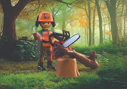 PLAYMOBIL Ξυλοκόπος με αλυσοπρίονο 72150 - Image 3